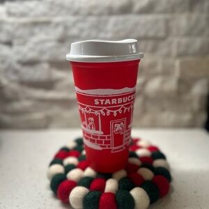 Starbucks Festive Red Holiday Cup 2025